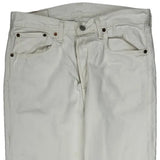 Levis 501 Jeans - 32W 30L White Cotton