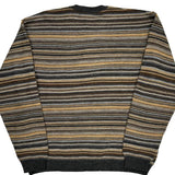 Tricot St Raphael Striped Sweater - Large Multicoloured Merino Wool