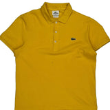 Lacoste Slim Fit Polo Shirt - Small Yellow Cotton
