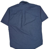 Tommy Hilfiger Checked Short Sleeve Shirt - Large Blue Cotton