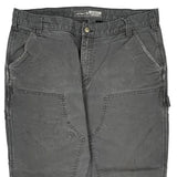Carhartt Double Knee Carpenter Trousers - 38W 30L Grey Cotton