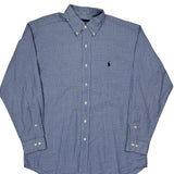 Ralph Lauren Checked Shirt - Medium Blue Cotton
