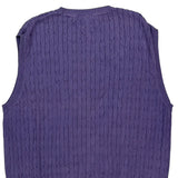 Tommy Hilfiger Sweater Vest - XL Purple Cotton