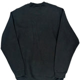 90S Blank Bvd Sweatshirt - Large Black Cotton Blend