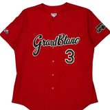 Made In USA Grand Blanc Majestic Football Jersey - Large Red Polyester