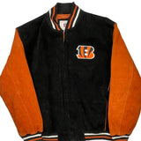 Cincinnati Bengals Nfl Football Varsity Jacket - 2XL Black Suede