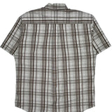 Tommy Hilfiger Checked Short Sleeve Shirt - XL Brown Cotton