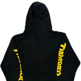 Flame Logo Thrasher Hoodie - Medium Black Cotton Blend