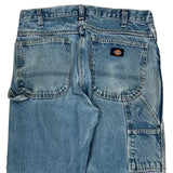 Dickies Double Knee Carpenter Jeans - 34W 30L Blue Cotton