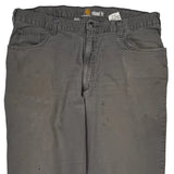 Carhartt Carpenter Trousers - 38W 34L Grey Cotton