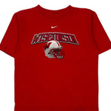Age 6 Wisconsin Nike College T-Shirt - XS Red Cotton