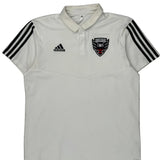 Dc United Adidas Football Shirt - Large White Polyester