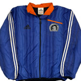 Boston Marathon Adidas Equipment Graphic Windbreaker - Large Orange Polyester