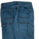 Unbranded Double Knee Carpenter Jeans - 32W 30L Blue Denim
