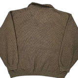 Puma 1/4 Zip - Large Brown Polyester Blend