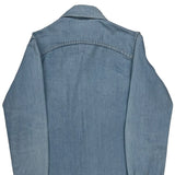 Wrangler Denim Shirt - Small Blue Denim