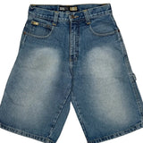 Southpole Cargo Denim Shorts - 26W US 4 Blue Denim
