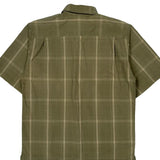 Carhartt Checked Short Sleeve Shirt - Medium Green Cotton