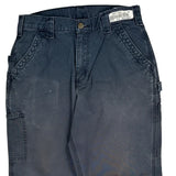 Carhartt Double Knee Carpenter Trousers - 30W 30L Blue Cotton