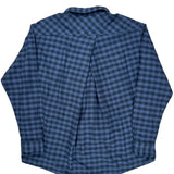 Patagonia Checked Flannel Shirt - Large Blue Cotton