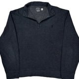 Polo By Ralph Lauren 1/4 Zip - Large Gray Cotton
