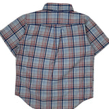 Age 4 Ralph Lauren Checked Short Sleeve Shirt - XS Blue Cotton