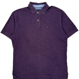 Tommy Hilfiger Polo Shirt - Large Purple Cotton