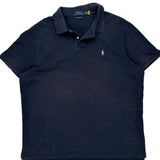 Polo By Ralph Lauren Slim Fit Polo Shirt - 2XL Navy Cotton