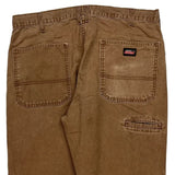 Dickies Carpenter Trousers - 36W 30L Brown Cotton