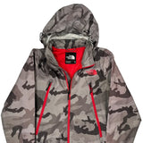 The North Face Camo Windbreaker - Medium Gray Polyester