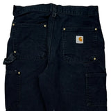 Carhartt Double Knee Carpenter Pants - 29W 30L Dark Wash Cotton