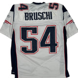 New England Patriots Reebok #54 Brusch Football Jersey - Large Navy Polyester