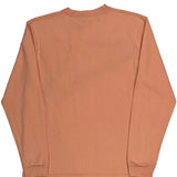 Carhartt Spellout Long Sleeve T-Shirt - Large Orange Cotton