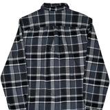 The North Face Checked Flannel Shirt - Large Black Cotton