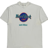 Single Stitch San Diego Hard Rock Cafe Graphic T-Shirt - Large White Cotton