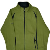 Harley Davidson Fleece Jacket - Small Green Polyester