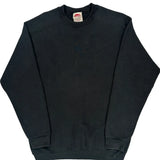 90S Blank Bvd Sweatshirt - Large Black Cotton Blend