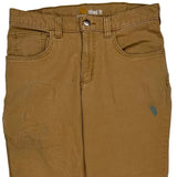 Carhartt Carpenter Trousers - 32W 28L Brown Cotton