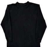 Saunders Logo Dickies Long Sleeve T-Shirt - Medium Black Cotton