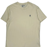 Polo By Ralph Lauren T-Shirt - Large Cream Cotton