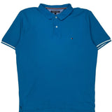 Tommy Hilfiger Polo Shirt - XL Blue Cotton