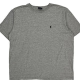 Polo By Ralph Lauren T-Shirt - Large Gray Cotton Blend