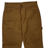 Dickies Carpenter Trousers - 30W 30L Brown Cotton