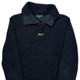 Ralph Lauren Collared Sweater - Large Navy Cotton