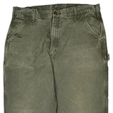 Carhartt Carpenter Trousers - 38W 34L Green Cotton
