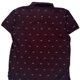 Armani Exchange Polo Shirt - XL Burgundy Cotton