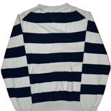Tommy Hilfiger Striped Sweater - Medium Navy Cotton