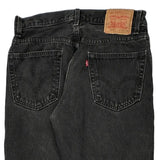 505 Levis Jeans - 32W 30L Black Cotton