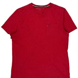 Tommy Hilfiger T-Shirt - Medium Red Cotton
