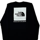 The North Face Long Sleeve T-Shirt - XL Black Cotton